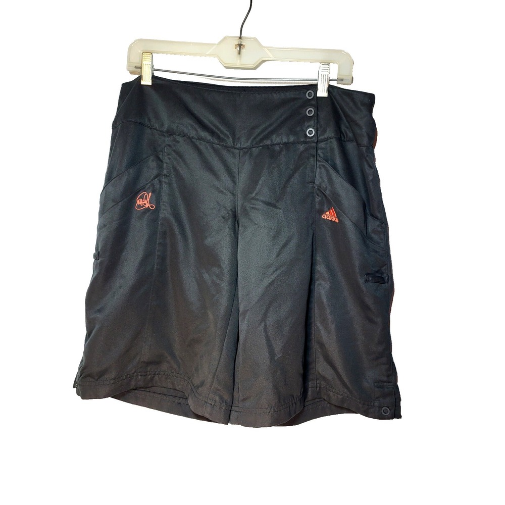 Adidas Signature Black Climalite Clima365 Snaps Pockets Golf Shorts Size Medium